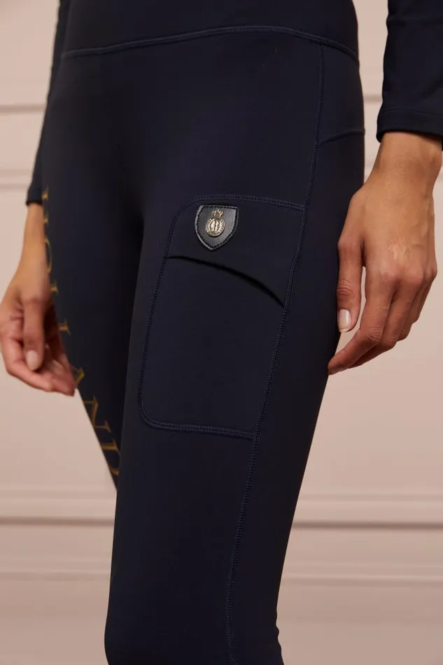 Equestrian Leggings Holland Cooper Halcot Thermal Legging Ink Navy Equestrian Leggings Holland Cooper Halcot Thermal Legging Ink Navy