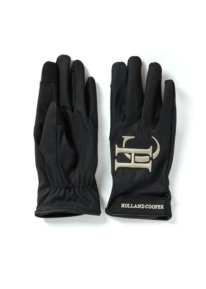 Equestrian Riding Gloves Holland Cooper Burghley Riding Gloves Black Equestrian Riding Gloves Holland Cooper Burghley Riding Gloves Black
