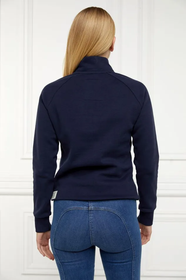 EquestrianWomen Hoodies and Sweatshirts Holland Cooper Sporting Heritage Zip Henley Ink Navy EquestrianWomen Hoodies and Sweatshirts Holland Cooper Sporting Heritage Zip Henley Ink Navy