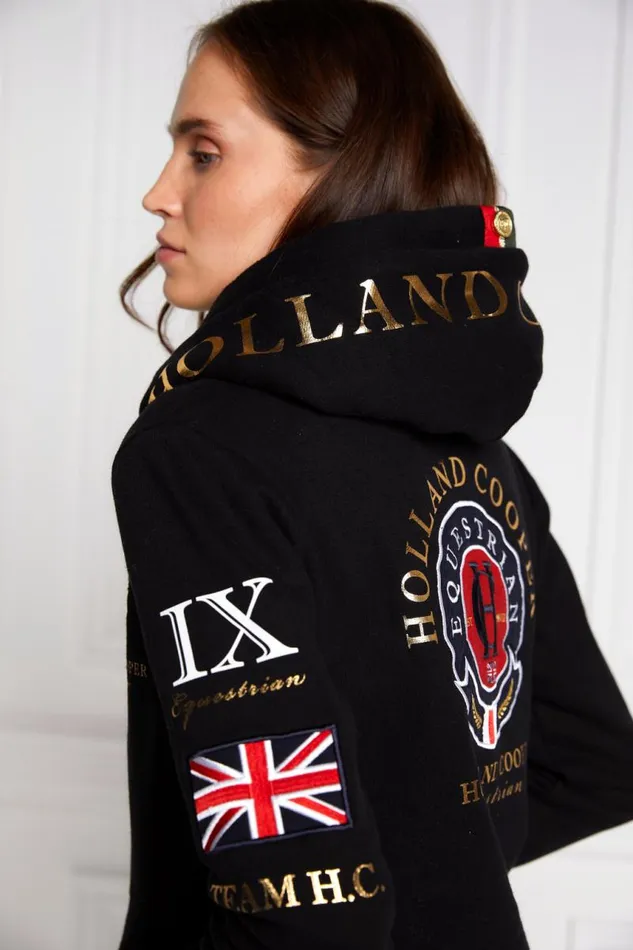 EquestrianWomen Hoodies and Sweatshirts Holland Cooper Team Hoodie Black