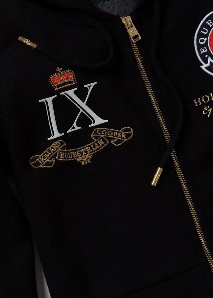 EquestrianWomen Hoodies and Sweatshirts Holland Cooper Team Hoodie Black EquestrianWomen Hoodies and Sweatshirts Holland Cooper Team Hoodie Black