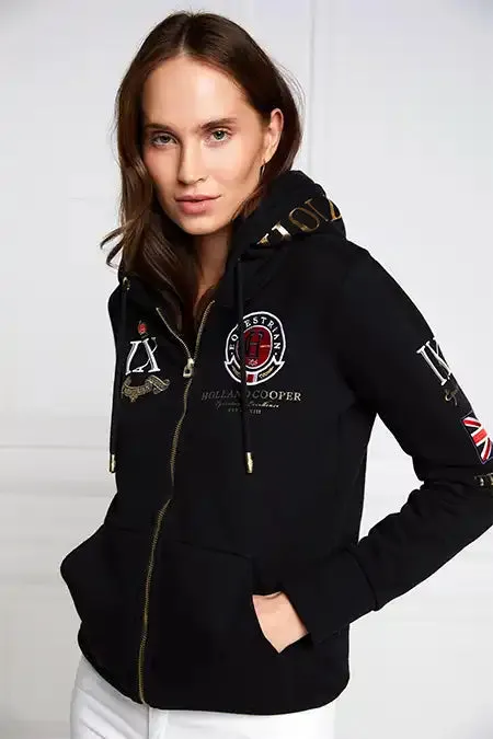 EquestrianWomen Hoodies and Sweatshirts Holland Cooper Team Hoodie Black EquestrianWomen Hoodies and Sweatshirts Holland Cooper Team Hoodie Black
