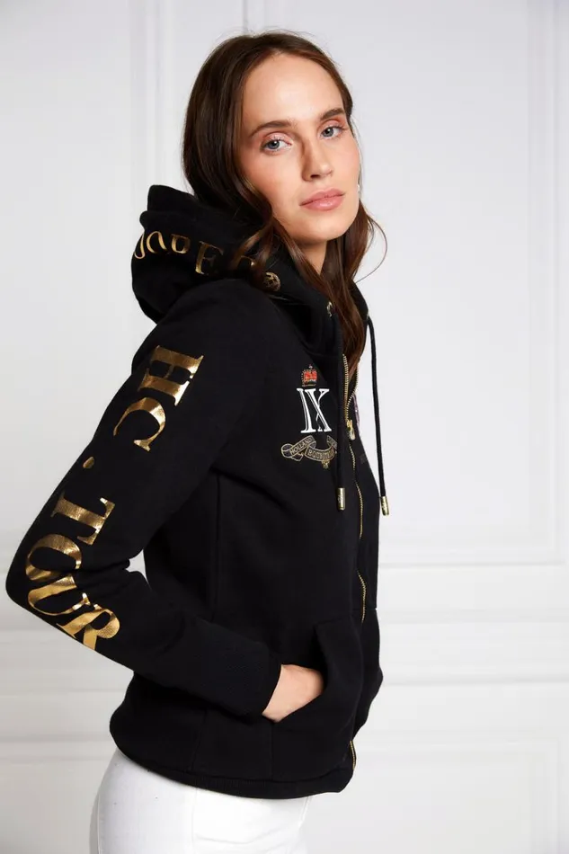 EquestrianWomen Hoodies and Sweatshirts Holland Cooper Team Hoodie Black EquestrianWomen Hoodies and Sweatshirts Holland Cooper Team Hoodie Black