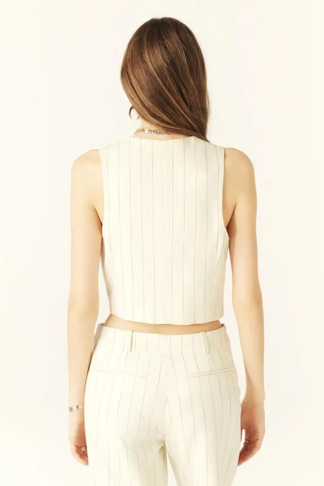 Erita Vest Erita OffWhite Women Baandsh Tops and Shirts