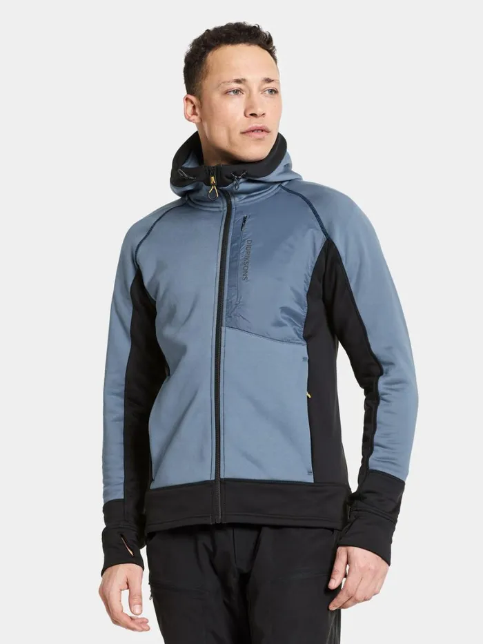 Eros Jacket True Blue Men Didriksons Fleece and Midlayers