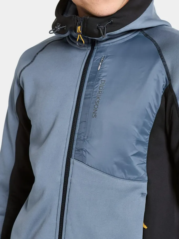 Eros Jacket True Blue Men Didriksons Fleece and Midlayers