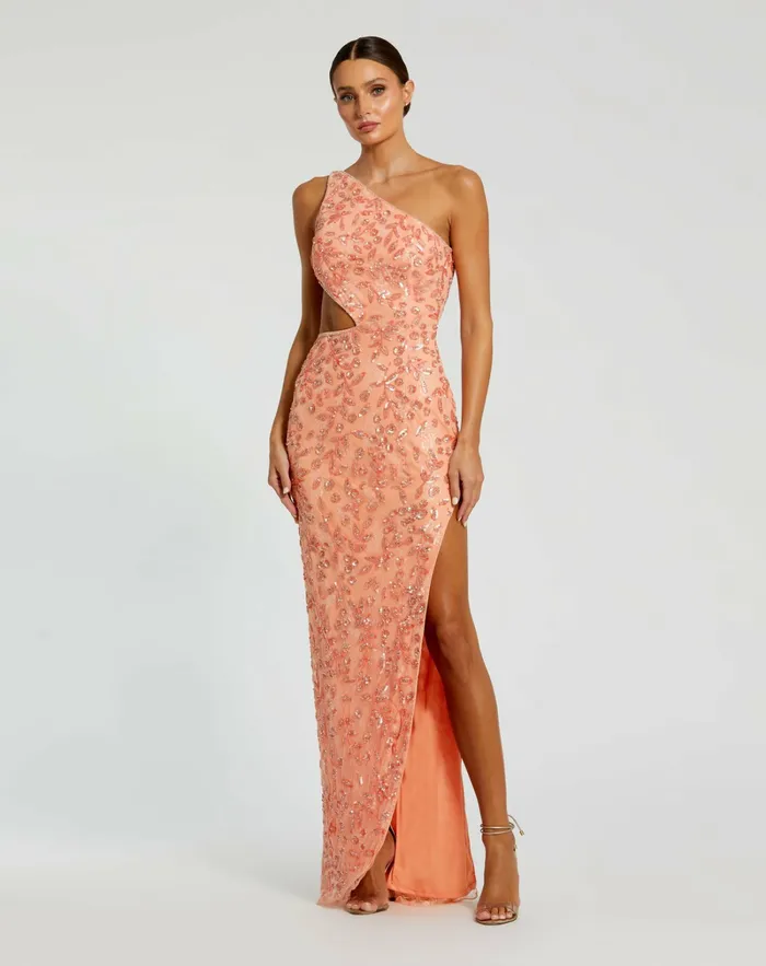 Evening Gowns Women Mac Duggal Mac Duggal Embellished Mesh Column Prom Dress Peach Evening Gowns Women Mac Duggal Mac Duggal Embellished Mesh Column Prom Dress Peach
