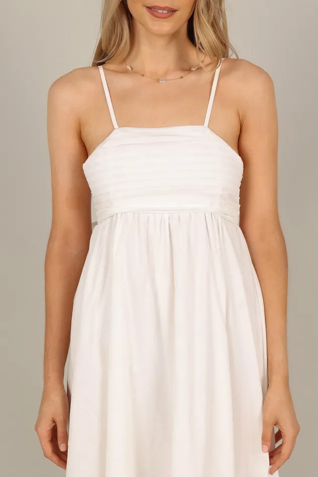 Event Dresses Alice Bow Back Midi Dress White Petal and Pup Women