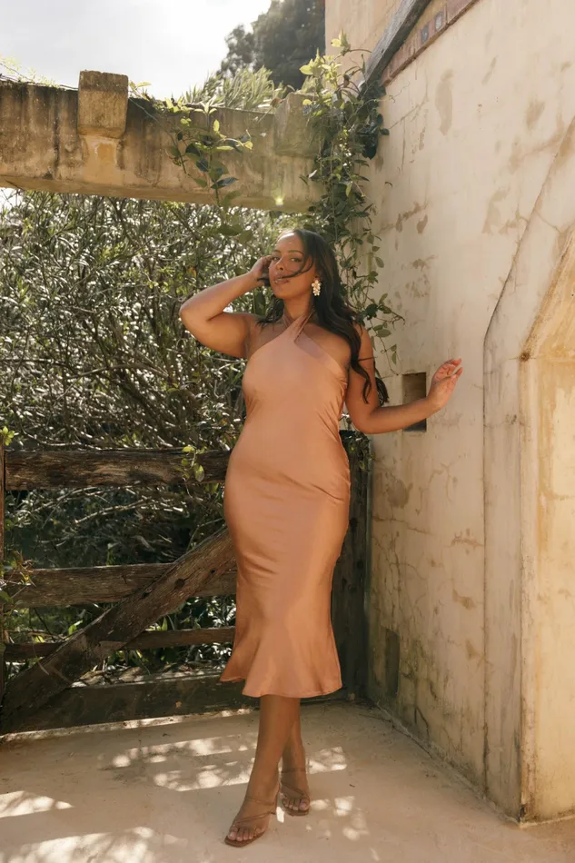Event Dresses Grasie Midi Dress Bronze Petal and Pup Women