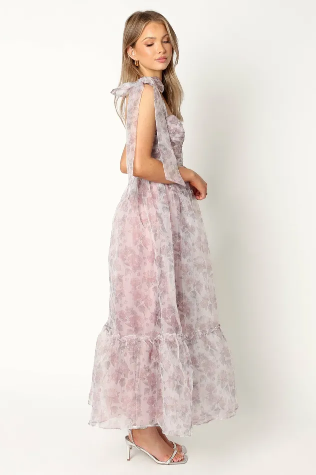 Event Dresses Petal and Pup Women Floret Midi Dress Dark Purple