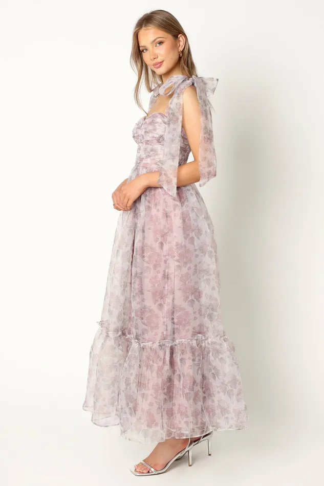 Event Dresses Petal and Pup Women Floret Midi Dress Dark Purple