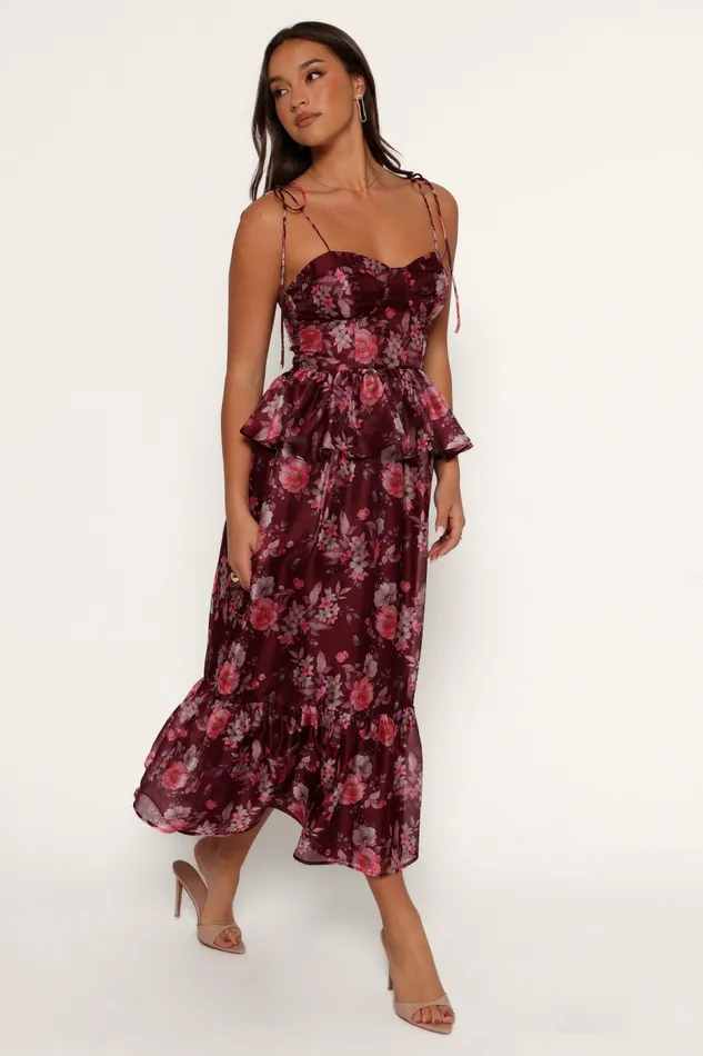 Event Dresses Women Petal and Pup Mazy Midi Dress PurpleMagenta