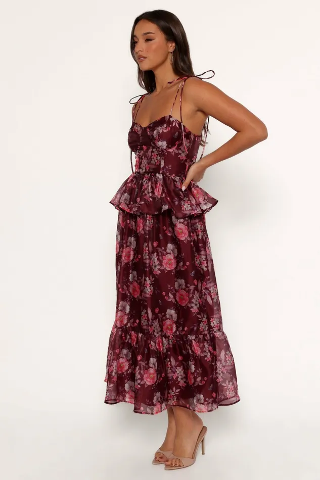 Event Dresses Women Petal and Pup Mazy Midi Dress PurpleMagenta