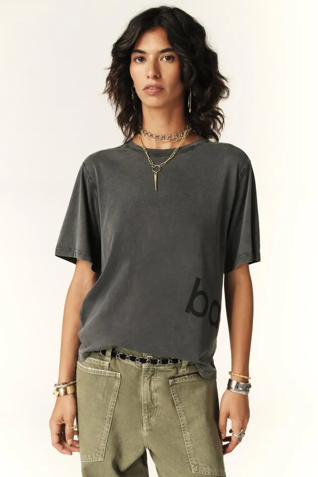 Faded TShirt Benjamin Gray Women Baandsh TShirts and Tank Tops