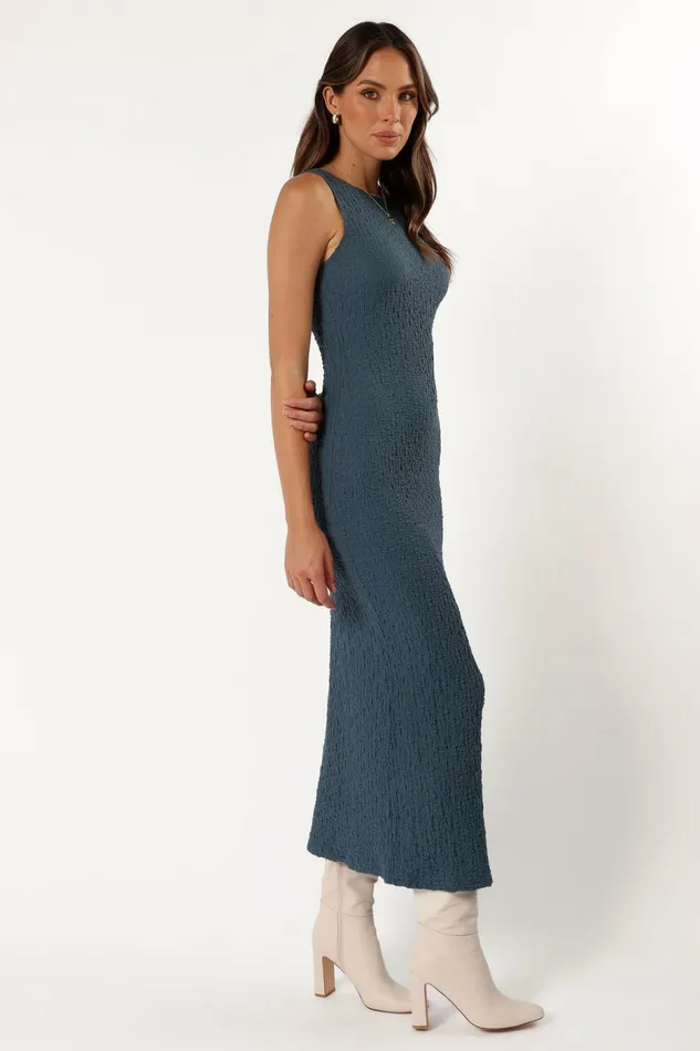 Fall Dresses Petal and Pup Women Clark Maxi Dress Charcoal