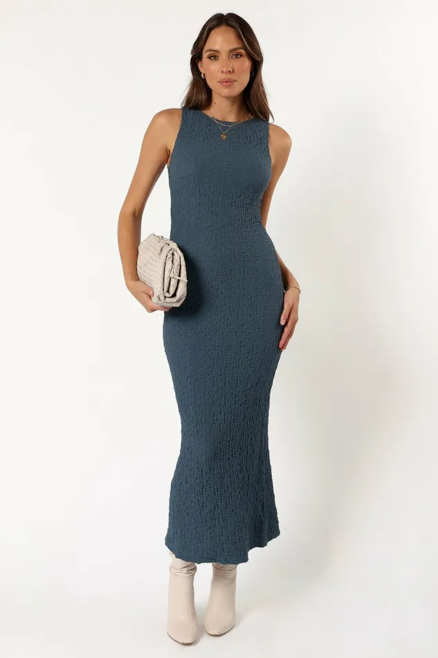 Fall Dresses Petal and Pup Women Clark Maxi Dress Charcoal