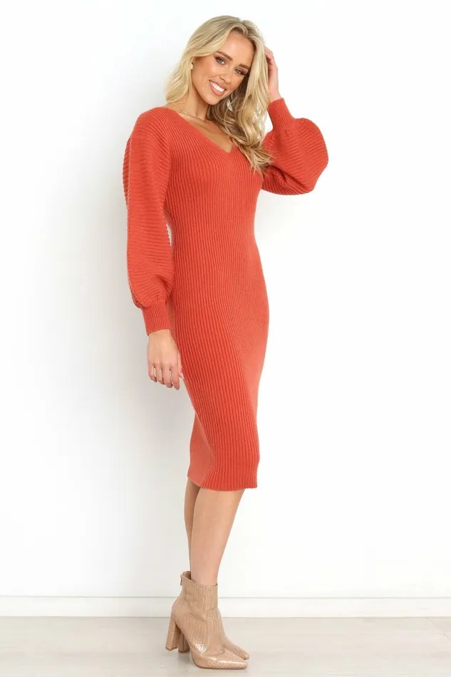 Fall Dresses Women Petal and Pup Caledonia Dress Rust