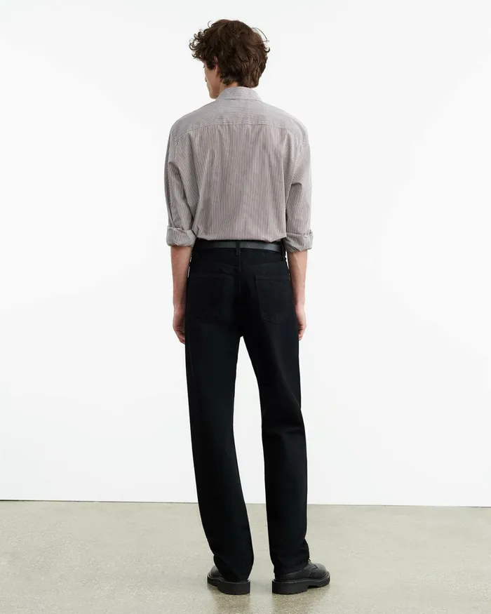 FINN SHIRT Mini Brown Stripe Men Nili Lotan Shirts