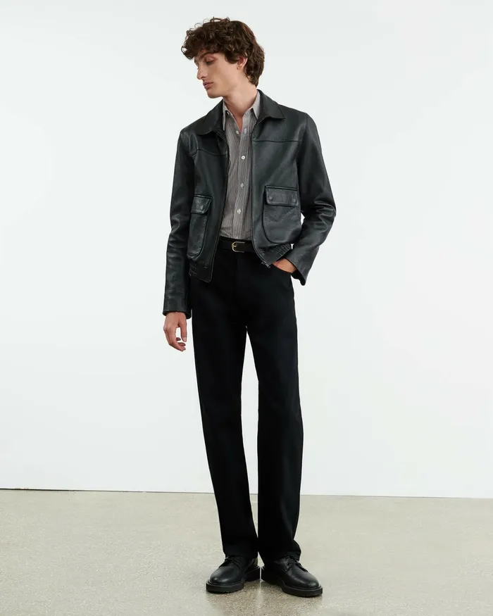 FINN SHIRT Mini Brown Stripe Men Nili Lotan Shirts