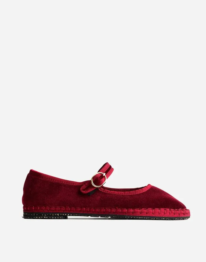 Flats and Loafers Women Madewell FlabelUS Lucrecia Mary Janes Burgundy