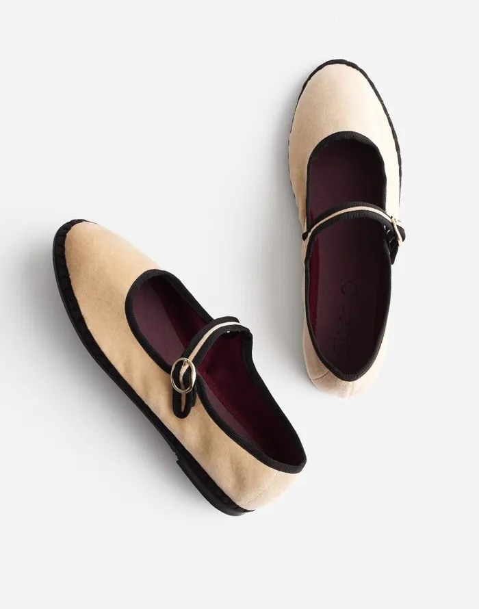 Flats and Loafers Women Madewell FlabelUS Theodora Mary Janes Earthy Mocha