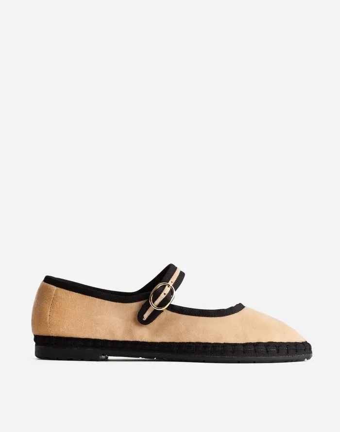 Flats and Loafers Women Madewell FlabelUS Theodora Mary Janes Earthy Mocha