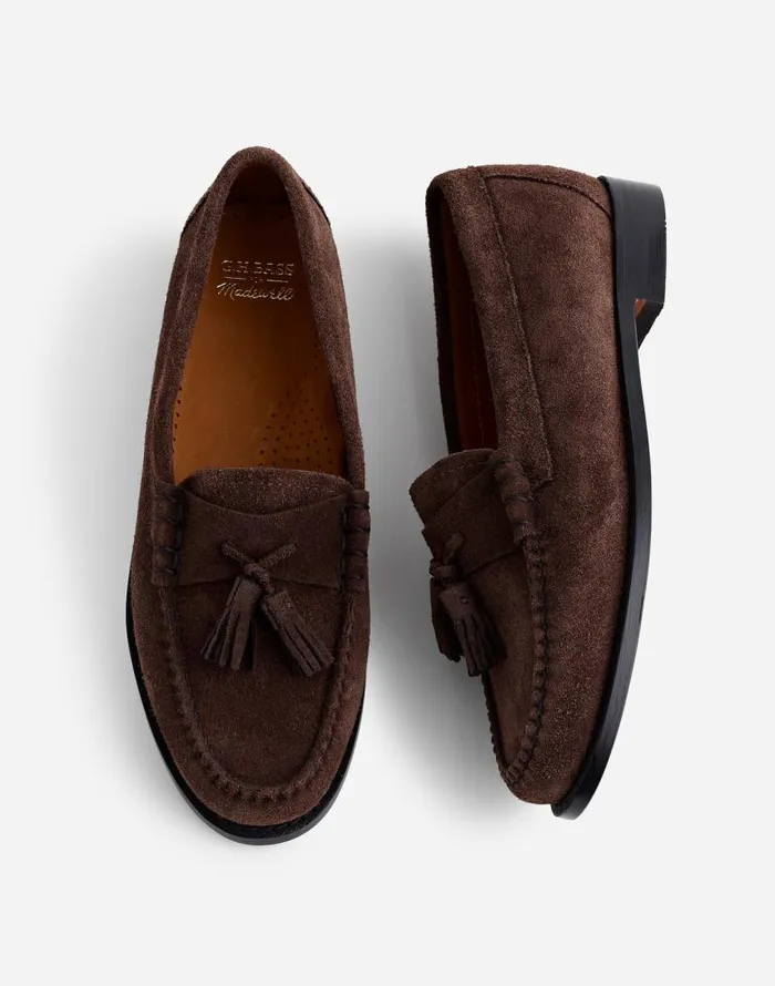 Flats and Loafers Women Madewell GHBASS Layla Weejuns Loafers In Oiled Suede Brown Flats and Loafers Women Madewell GHBASS Layla Weejuns Loafers In Oiled Suede Brown