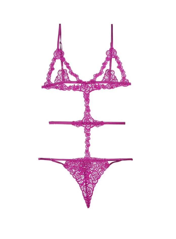 Fleur Du Mal Bodysuits Fleur Guipure Bodysuit Vixen 8211 Women Fleur Du Mal Bodysuits Fleur Guipure Bodysuit Vixen 8211 Women