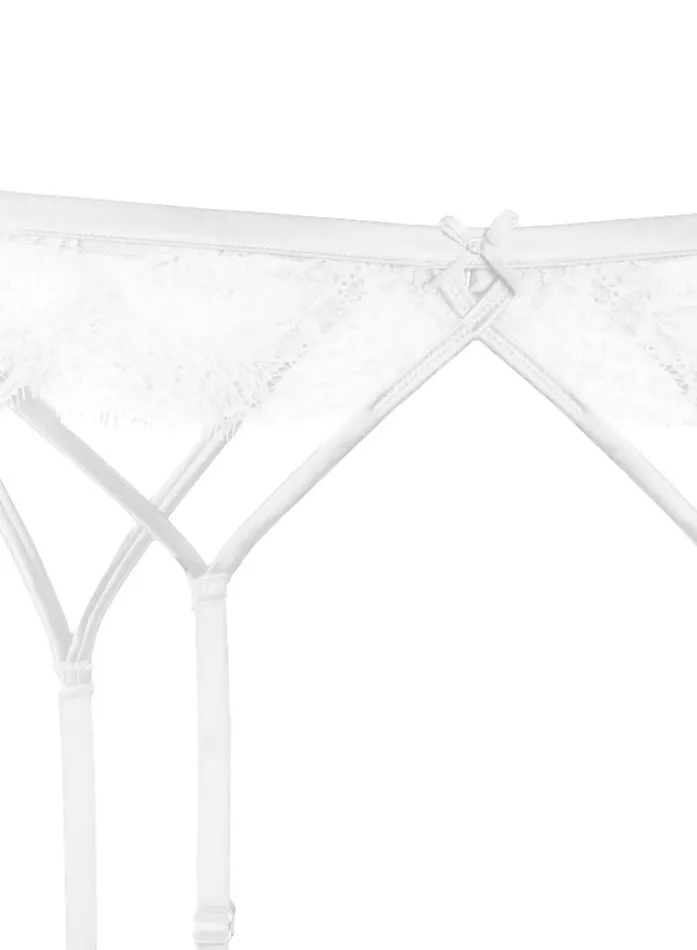 Fleur Du Mal Bridal Frankie Lace Strappy Garter Belt Ivory 8211 Women Fleur Du Mal Bridal Frankie Lace Strappy Garter Belt Ivory 8211 Women