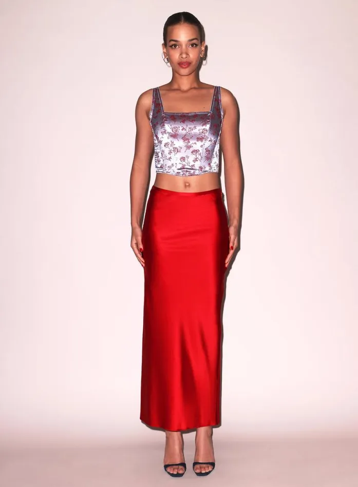 Fleur Du Mal Bustiers and Bra Tops Rose Jacquard Corset Top Blue Mist 8211 Women Fleur Du Mal Bustiers and Bra Tops Rose Jacquard Corset Top Blue Mist 8211 Women