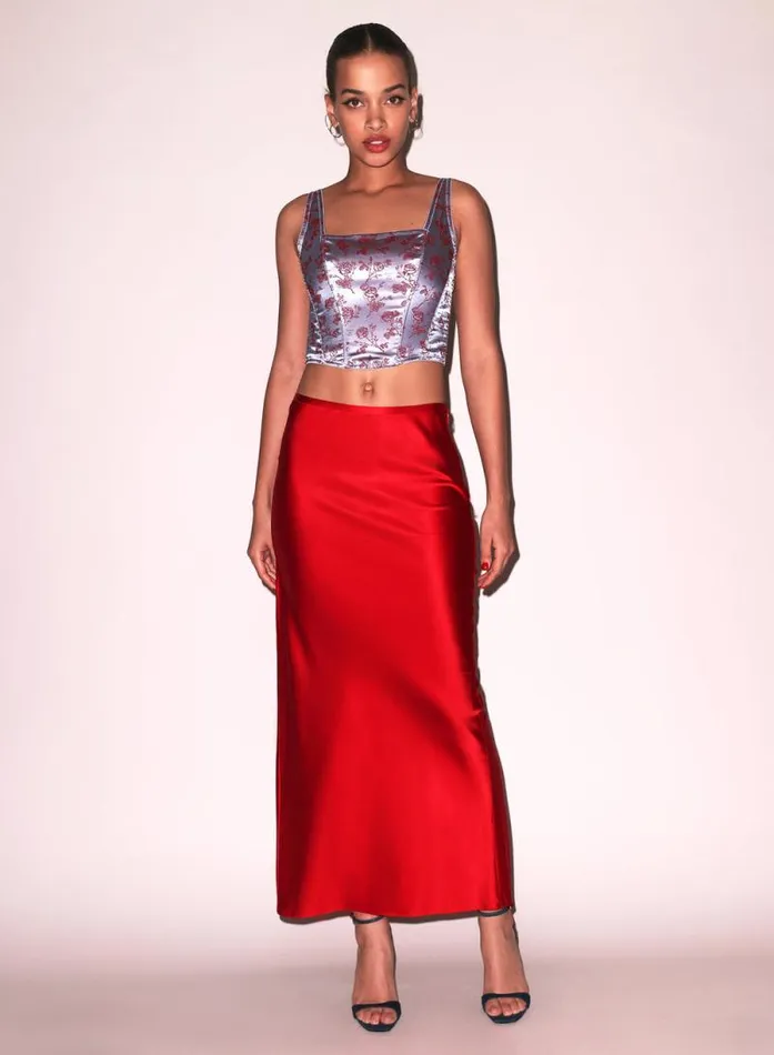 Fleur Du Mal Bustiers and Bra Tops Rose Jacquard Corset Top Blue Mist 8211 Women Fleur Du Mal Bustiers and Bra Tops Rose Jacquard Corset Top Blue Mist 8211 Women