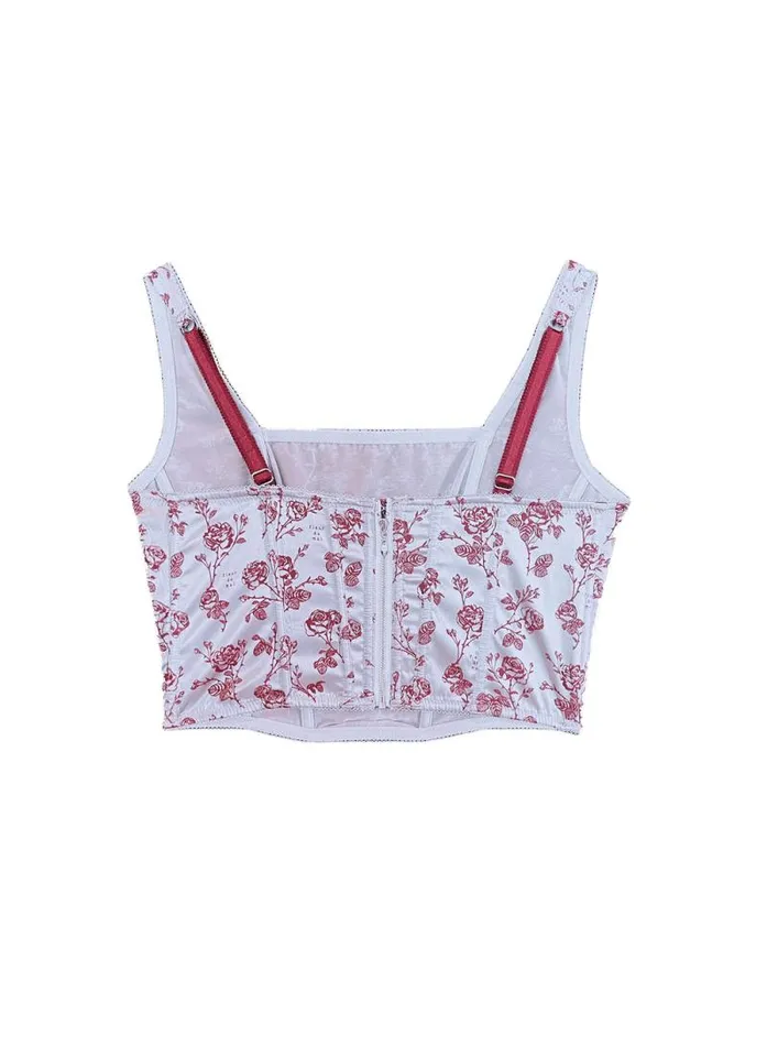 Fleur Du Mal Bustiers and Bra Tops Rose Jacquard Corset Top Blue Mist 8211 Women Fleur Du Mal Bustiers and Bra Tops Rose Jacquard Corset Top Blue Mist 8211 Women