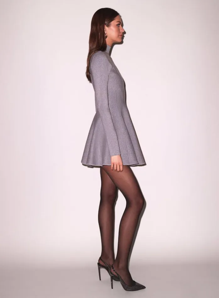Fleur Du Mal Dresses Long Sleeve Flared Corset Dress Heather Grey 8211 Women Fleur Du Mal Dresses Long Sleeve Flared Corset Dress Heather Grey 8211 Women