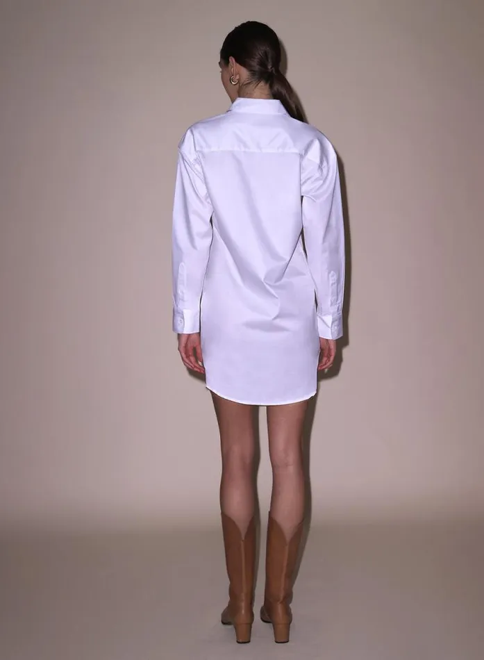 Fleur Du Mal Dresses Poplin Shirt Dress White 8211 Women Fleur Du Mal Dresses Poplin Shirt Dress White 8211 Women