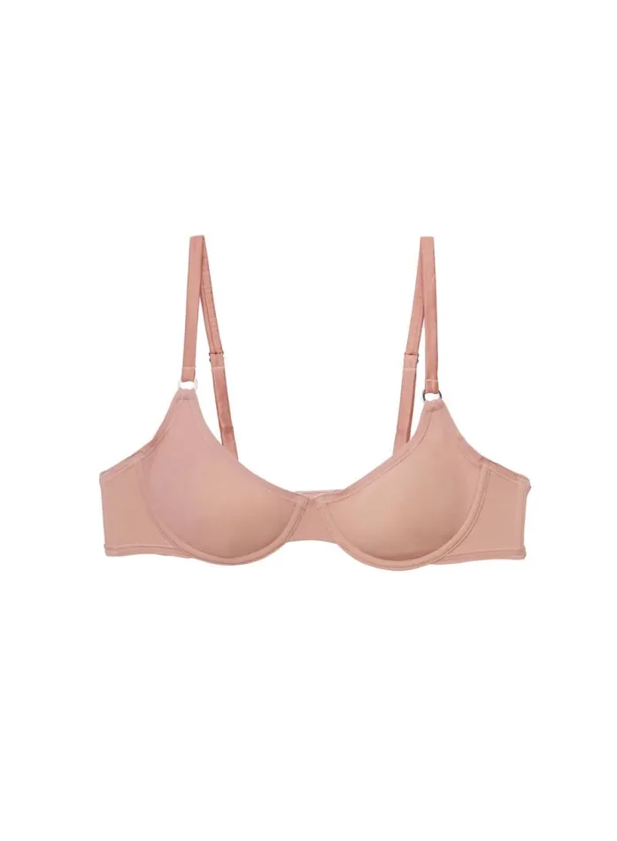 Fleur Du Mal Essentials Bras Le Stretch Micro Demi Bra Tan 8211 Women