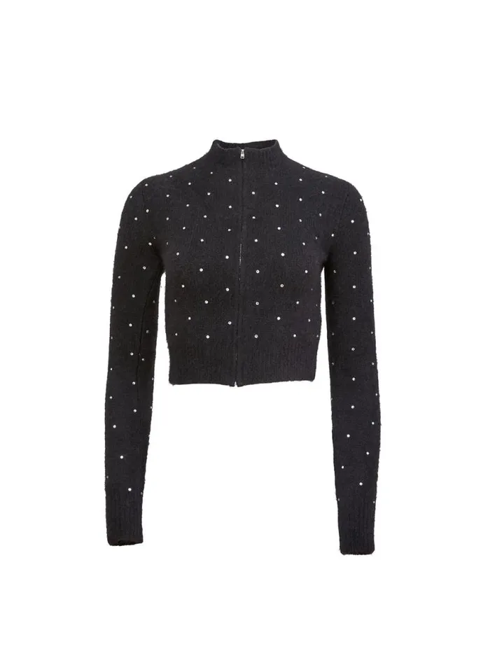 Fleur Du Mal Knitwear Cashmere Zip Cardigan Black 8211 Women