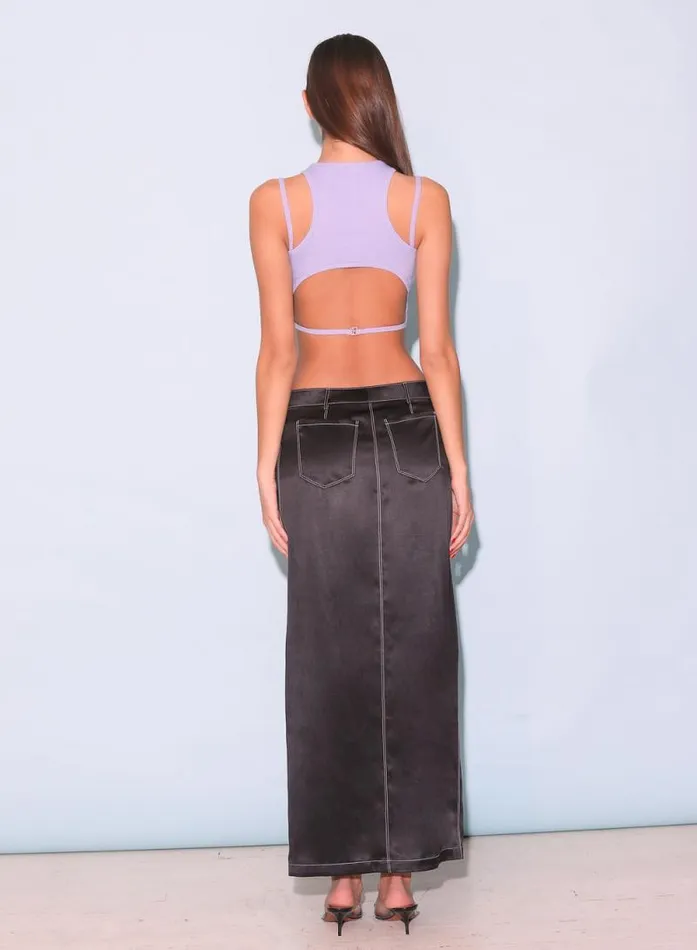 Fleur Du Mal Knitwear Strappy Ribbed Tank Lavender Blue 8211 Women Fleur Du Mal Knitwear Strappy Ribbed Tank Lavender Blue 8211 Women