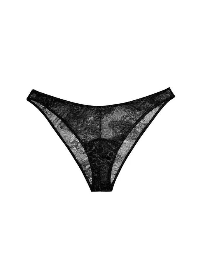 Fleur Du Mal Pleasure Bouquet Lace Cheeky Black 8211 Women