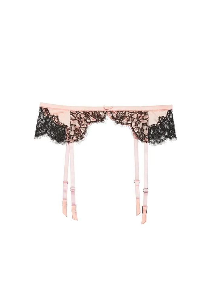 Fleur Du Mal Pleasure Iris Lace Garter Belt Bleached Apricot 8211 Women Fleur Du Mal Pleasure Iris Lace Garter Belt Bleached Apricot 8211 Women