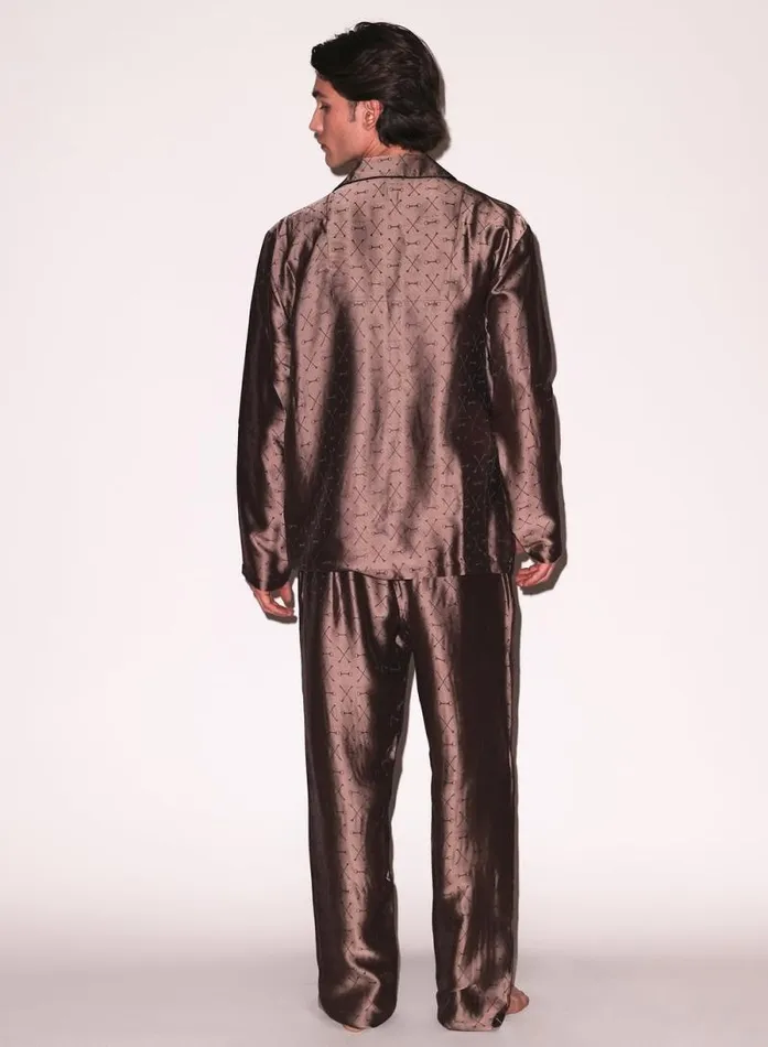 Fleur Du Mal Sleepwear Men039s Jacquard PJ Top Shroom 8211 Women Fleur Du Mal Sleepwear Men039s Jacquard PJ Top Shroom 8211 Women