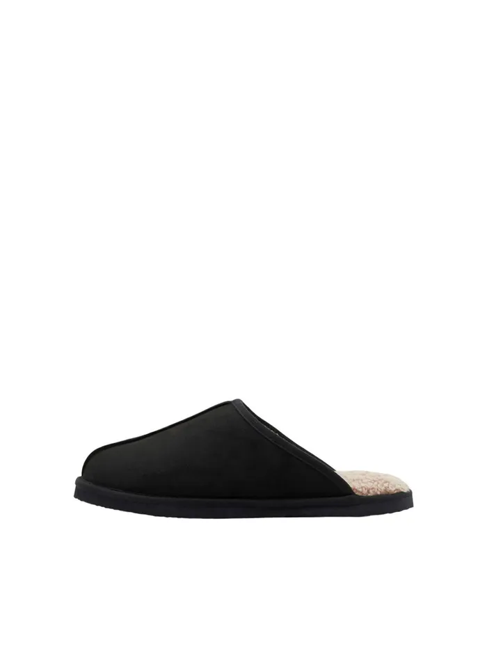 Flip Flops and Sandals JACK and JONES Mens MICROFIBER SLIPPERS Black Black Popular