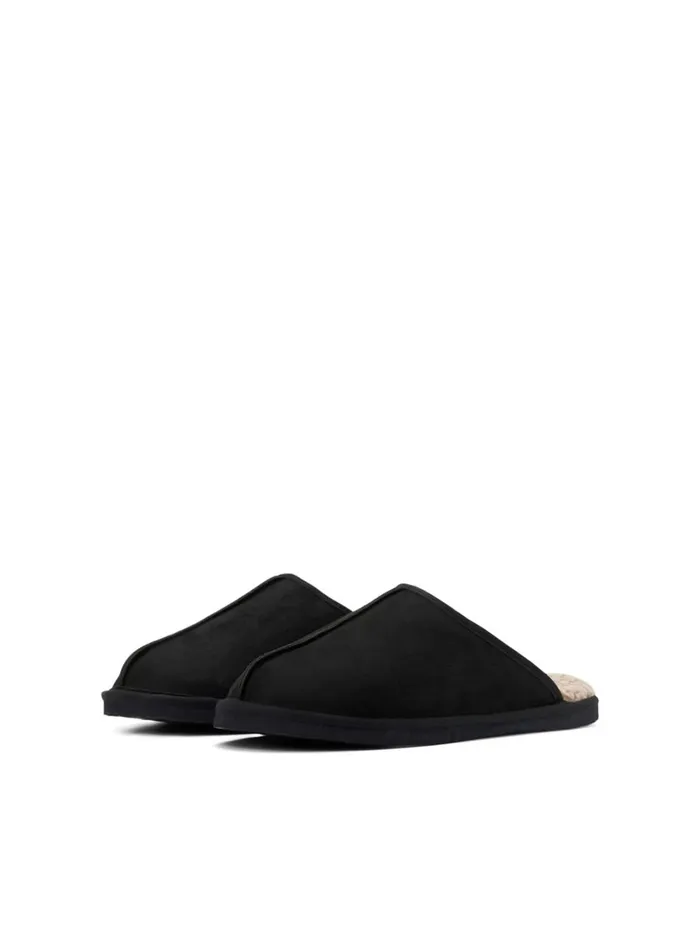 Flip Flops and Sandals JACK and JONES Mens MICROFIBER SLIPPERS Black Black Popular