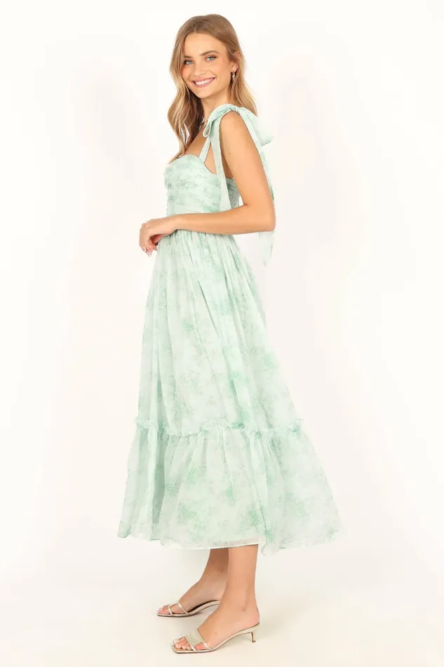 Floral Dresses Floret Midi Dress Sage Petal and Pup Women