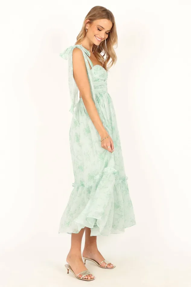Floral Dresses Floret Midi Dress Sage Petal and Pup Women