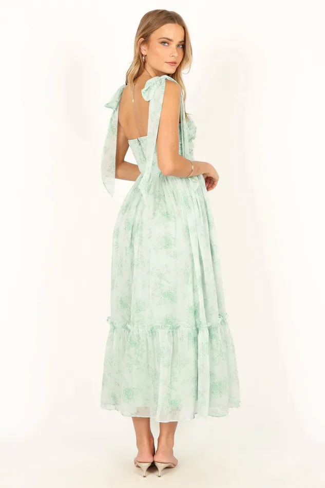 Floral Dresses Floret Midi Dress Sage Petal and Pup Women