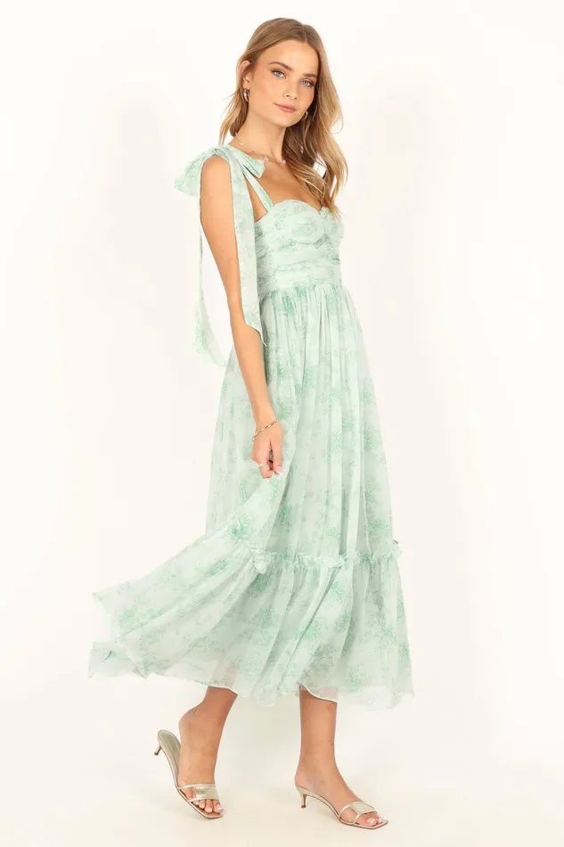 Floral Dresses Floret Midi Dress Sage Petal and Pup Women