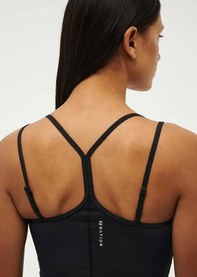 FOUNDATION TANK IN BLACK Baseline PE Nation Women