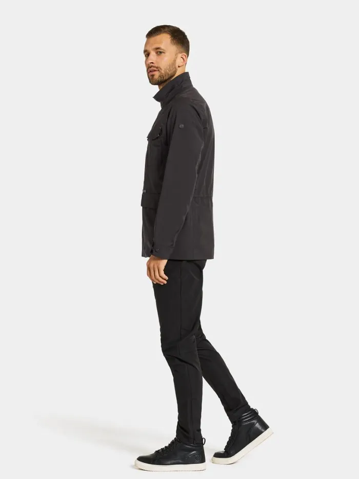 Frank Jacket Black Men Didriksons Lightweight Jackets