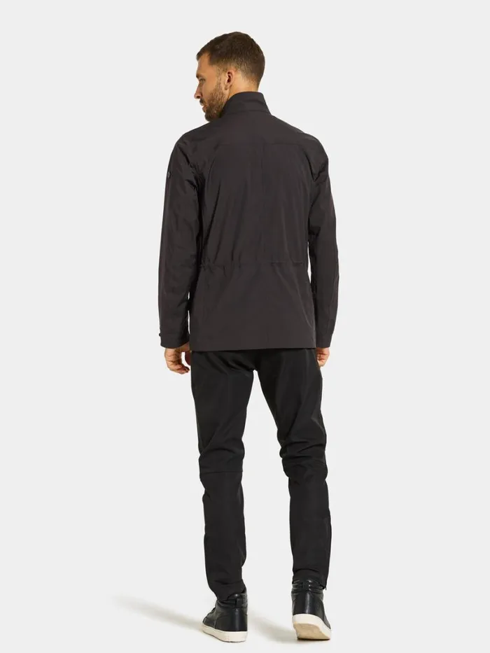 Frank Jacket Black Men Didriksons Lightweight Jackets