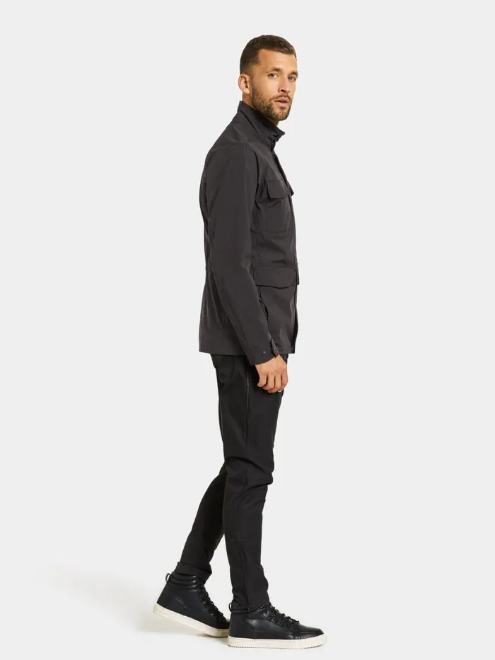 Frank Jacket Black Men Didriksons Lightweight Jackets